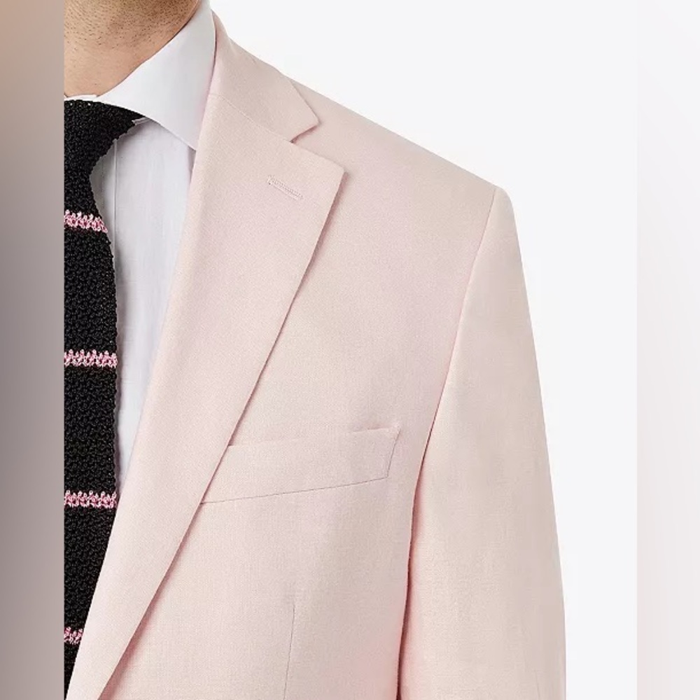 NWT Ralph Lauren Pink All Linen Suit Jacket Mens 38R Lassiter - Picture 4 of 16